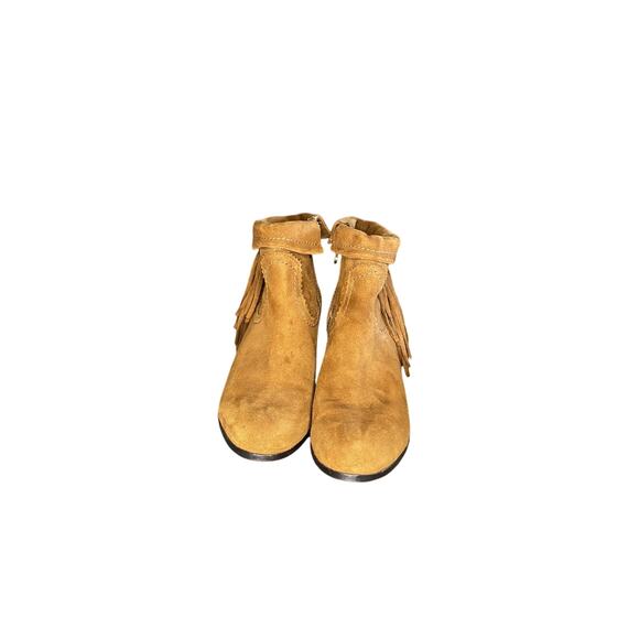 Sam Edelman Louie fringe booties in tan - Picture 4 of 6
